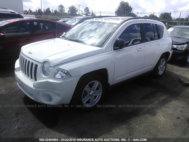 1J4NT4FA7AD506224 - 2010 JEEP COMPASS SPORT WHITE photo 2