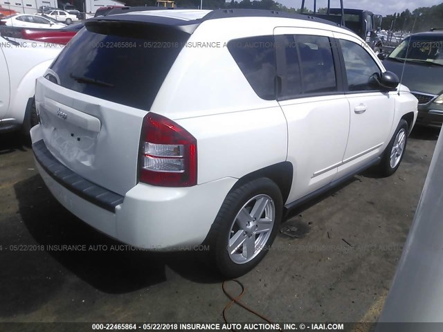 1J4NT4FA7AD506224 - 2010 JEEP COMPASS SPORT WHITE photo 4