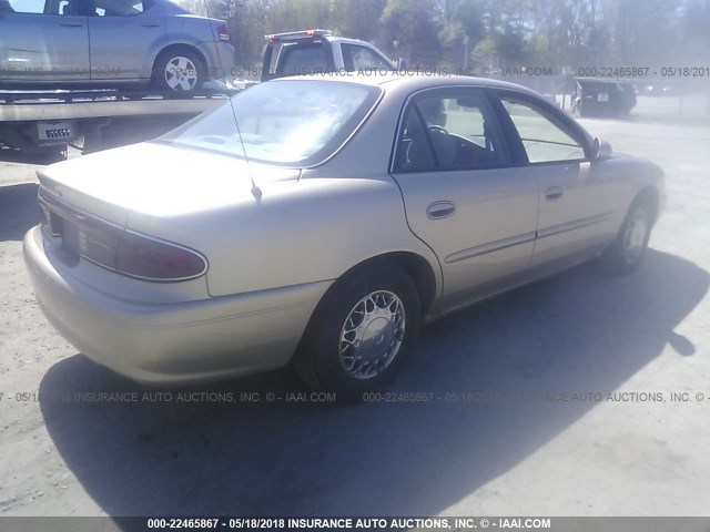 2G4WS52J341266917 - 2004 BUICK CENTURY CUSTOM GOLD photo 4