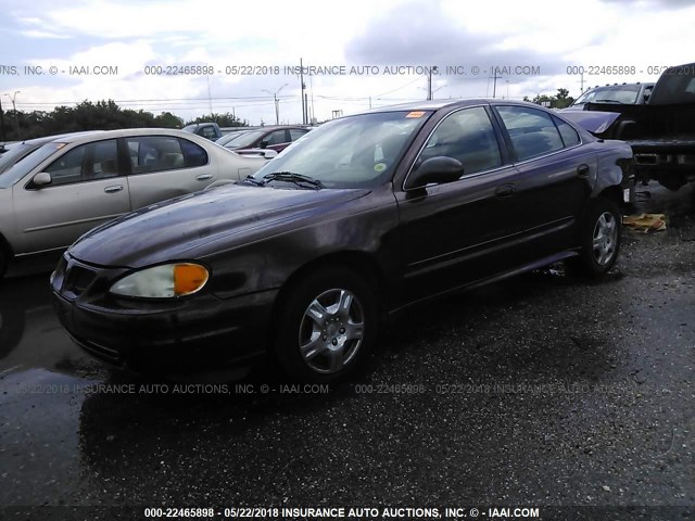 1G2NE52F95M253022 - 2005 PONTIAC GRAND AM SE BURGUNDY photo 2