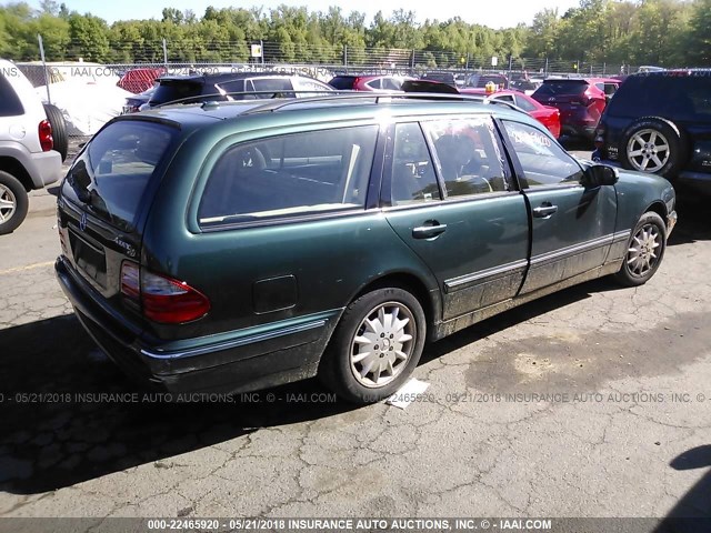 WDBJH82J11X057283 - 2001 MERCEDES-BENZ E 320 4MATIC GREEN photo 4