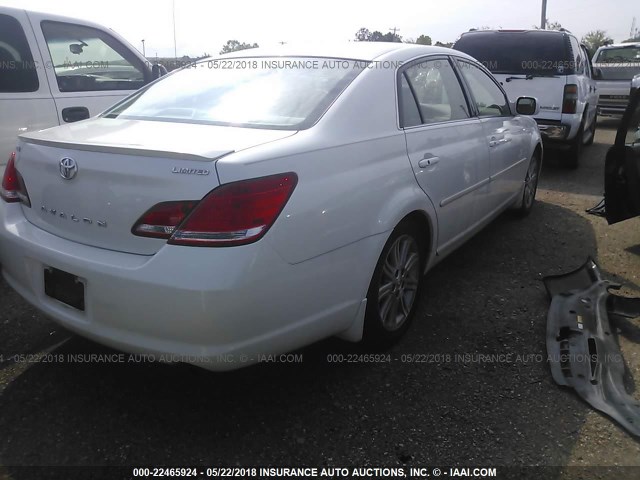 4T1BK36B57U248935 - 2007 TOYOTA AVALON XL/XLS/TOURING/LIMITED WHITE photo 4