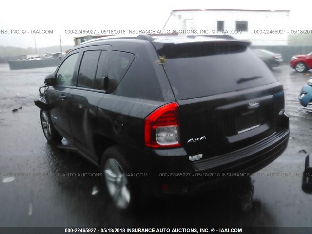 1J4NF1FB6BD191528 - 2011 JEEP COMPASS SPORT BLACK photo 3