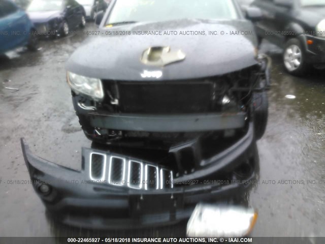 1J4NF1FB6BD191528 - 2011 JEEP COMPASS SPORT BLACK photo 6