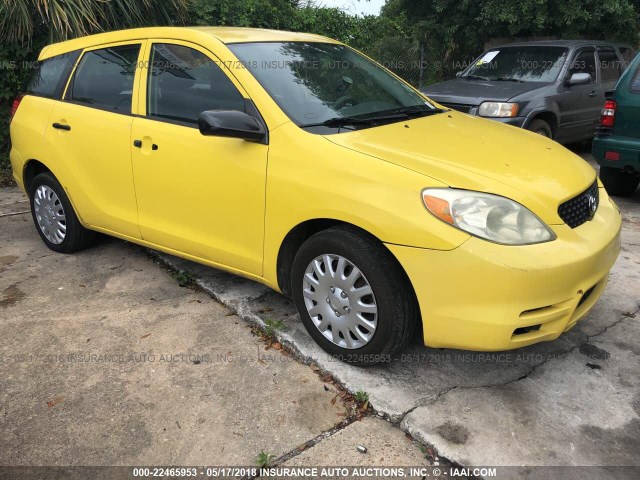 2T1KR32E94C271532 - 2004 TOYOTA COROLLA MATRIX XR YELLOW photo 1