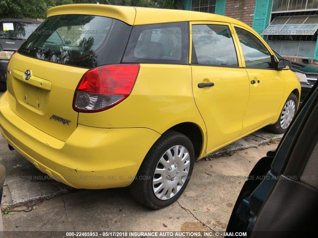 2T1KR32E94C271532 - 2004 TOYOTA COROLLA MATRIX XR YELLOW photo 4