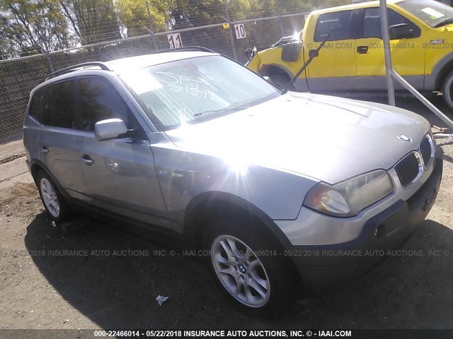 WBXPA73454WB28861 - 2004 BMW X3 2.5I GRAY photo 1