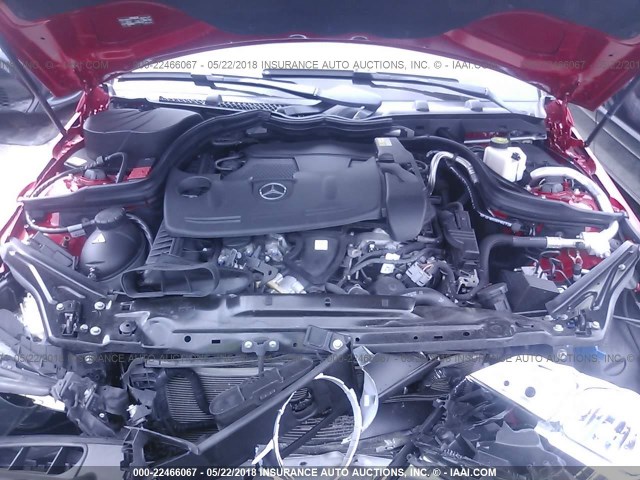 WDDGF5HB8DR298448 - 2013 MERCEDES-BENZ C 350 RED photo 10