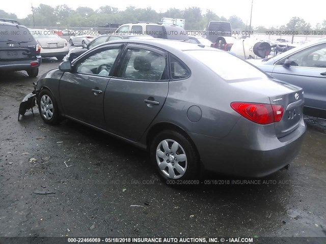 KMHDU46D28U491663 - 2008 HYUNDAI ELANTRA GLS/SE/LIMITED GRAY photo 3