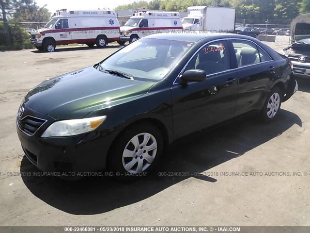 4T4BF3EK1AR003858 - 2010 TOYOTA CAMRY SE/LE/XLE მწვანე ფოტო 2