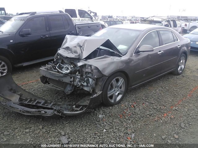 1G1ZC5E03CF195056 - 2012 CHEVROLET MALIBU 1LT 灰色 照片 2