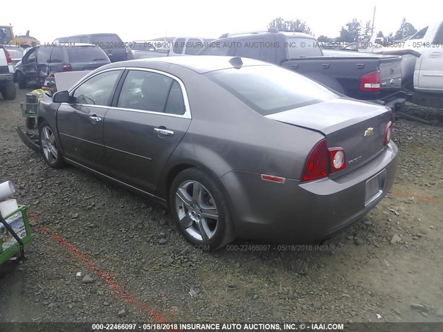1G1ZC5E03CF195056 - 2012 CHEVROLET MALIBU 1LT 灰色 照片 3
