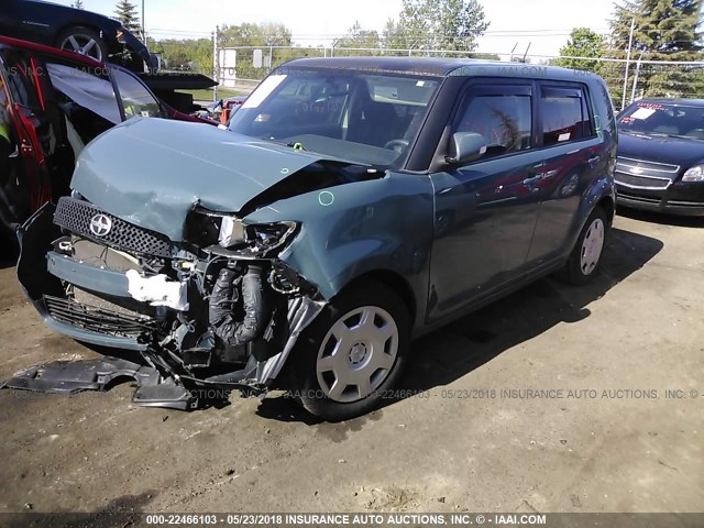 JTLKE50E281005438 - 2008 TOYOTA SCION XB ტურკოუსი ფოტო 2