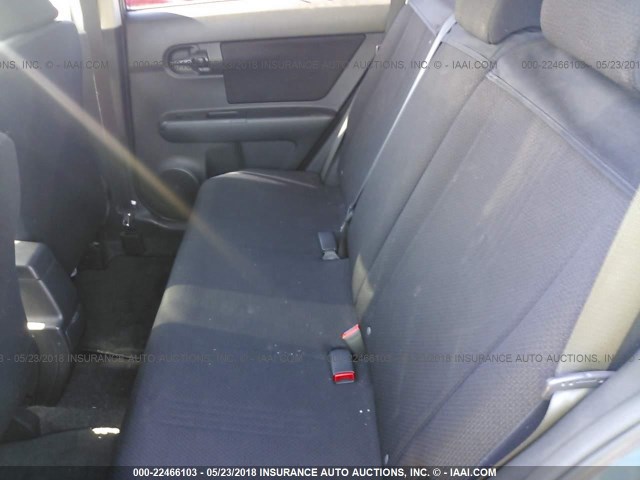 JTLKE50E281005438 - 2008 TOYOTA SCION XB ტურკოუსი ფოტო 8