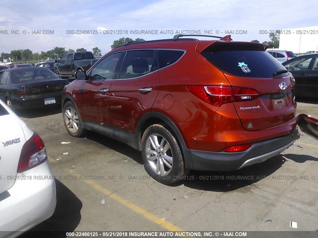 5XYZU3LA7DG094640 - 2013 HYUNDAI SANTA FE SPORT  ORANGE photo 3