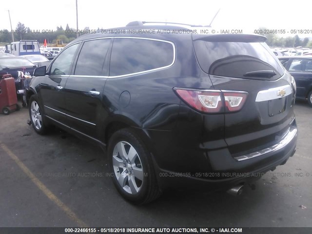 1GNKRJKD0EJ204472 - 2014 CHEVROLET TRAVERSE LTZ BLACK photo 3