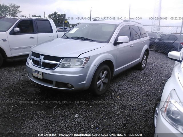 3D4PG5FV7AT264107 - 2010 DODGE JOURNEY SXT SILVER photo 2