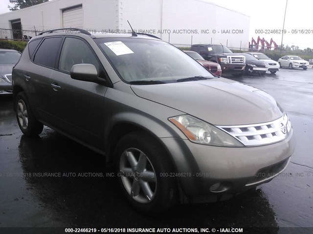 JN8AZ08W94W340872 - 2004 NISSAN MURANO SL/SE GRAY photo 1