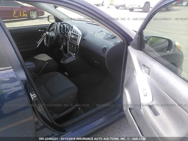 2T1KR32E73C046010 - 2003 TOYOTA COROLLA MATRIX XR BLUE photo 5