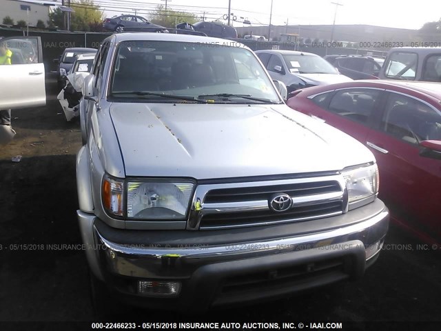 JT3HN86R7Y0322210 - 2000 TOYOTA 4RUNNER SR5 SILVER photo 6