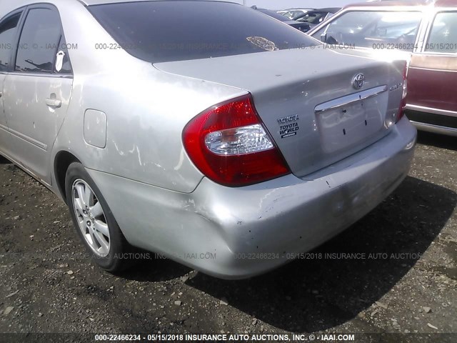 4T1BF30K02U003613 - 2002 TOYOTA CAMRY LE/XLE/SE BEIGE photo 6