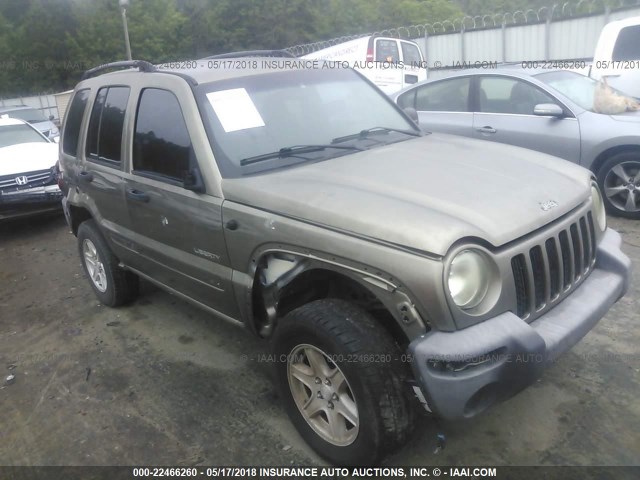 1J4GK48KX4W286670 - 2004 JEEP LIBERTY SPORT 米色 照片 1