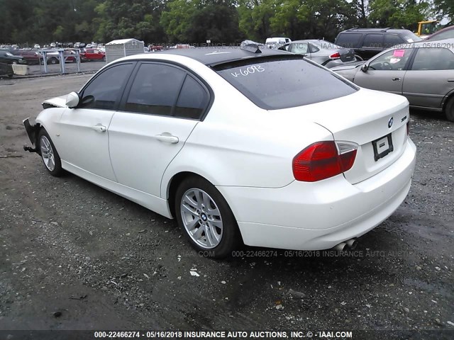 WBAVA33587PV66093 - 2007 BMW 328 I WHITE photo 3