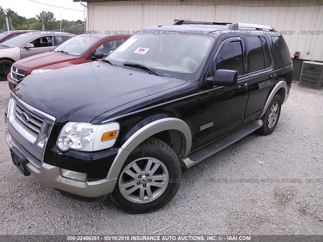 1FMEU74E07UB38029 - 2007 FORD EXPLORER EDDIE BAUER BLACK photo 2