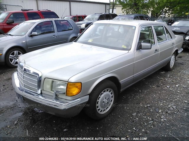 WDBCA39E5MA584954 - 1991 MERCEDES-BENZ 560 SEL BEIGE photo 2