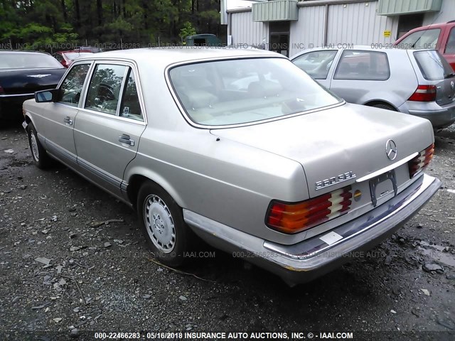 WDBCA39E5MA584954 - 1991 MERCEDES-BENZ 560 SEL BEIGE photo 3