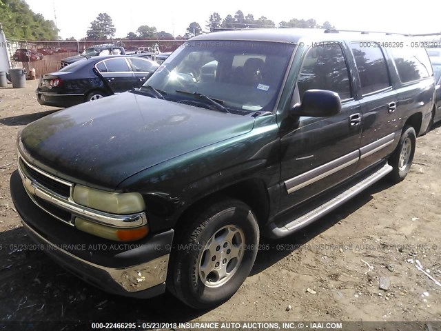 3GNEC16Z14G297443 - 2004 CHEVROLET SUBURBAN C1500 GREEN photo 2