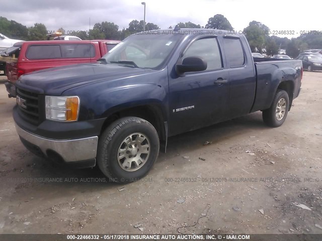 2GTEK19C071584868 - 2007 GMC NEW SIERRA K1500 BLUE photo 2