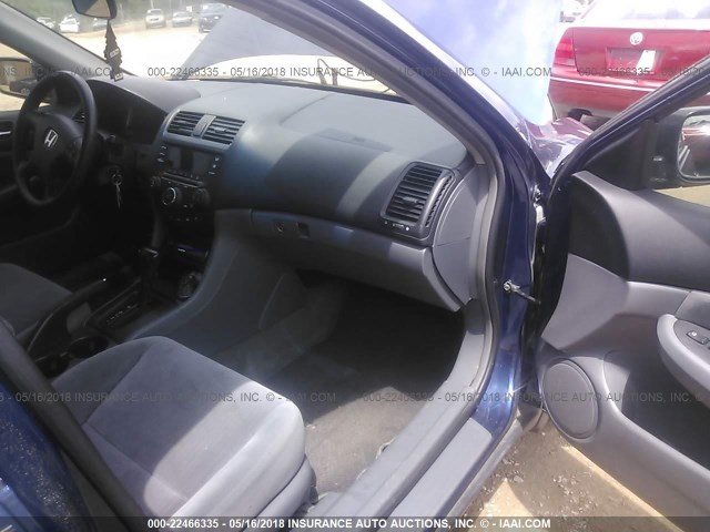 1HGCM56393A078597 - 2003 HONDA ACCORD LX BLUE photo 5