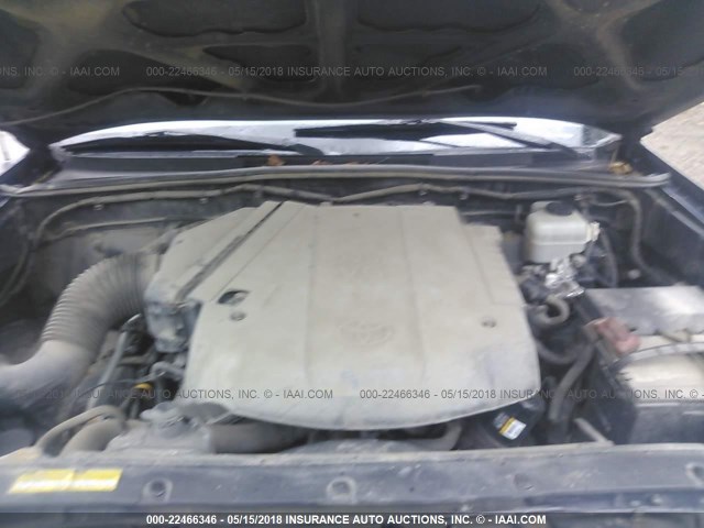 5TELU42N47Z343454 - 2007 TOYOTA TACOMA DOUBLE CAB ლურჯი ფოტო 10