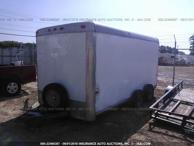 4D6EB1423CC030218 - 2012 CARGO CRAFT TRAILER  WHITE photo 2