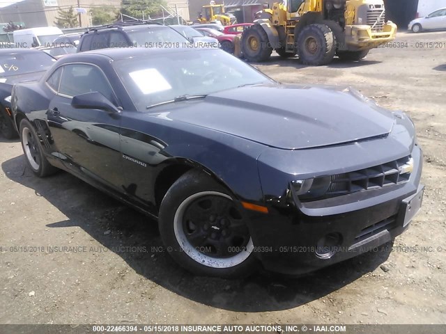 2G1FE1E36D9200275 - 2013 CHEVROLET CAMARO LS BLACK photo 1