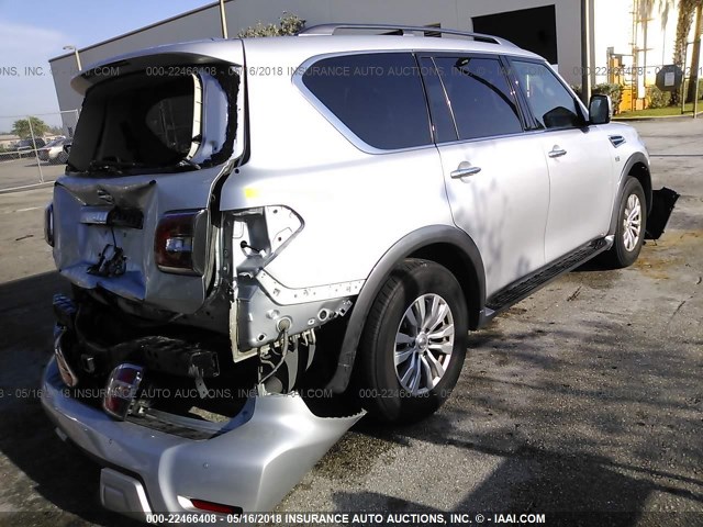 JN8AY2NC9H9505882 - 2017 NISSAN ARMADA SV/SL/PLATINUM SILVER photo 4