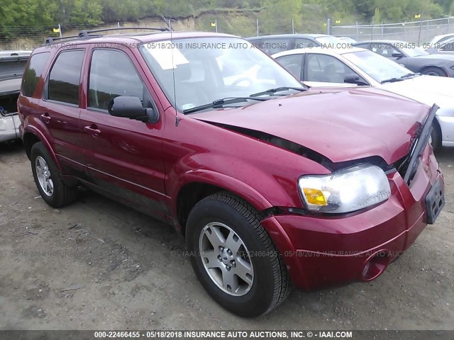 1FMCU94195KA51397 - 2005 FORD ESCAPE LIMITED RED photo 1