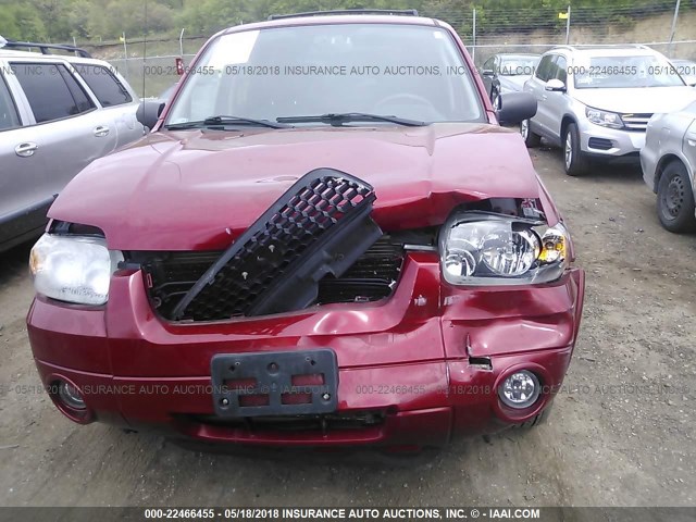 1FMCU94195KA51397 - 2005 FORD ESCAPE LIMITED RED photo 6
