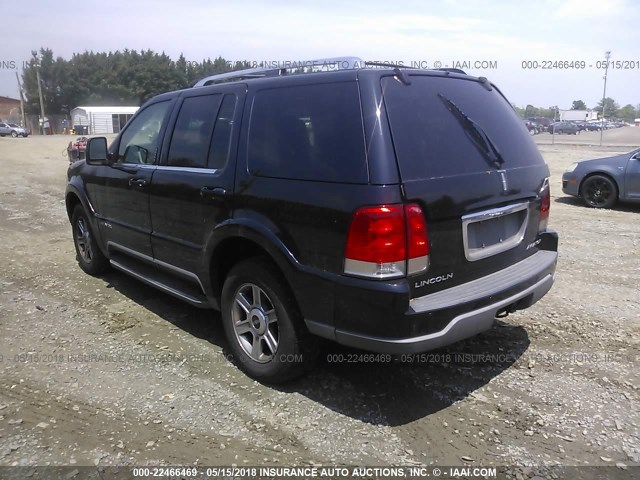 5LMEU88H05ZJ30665 - 2005 LINCOLN AVIATOR 黑色 照片 3