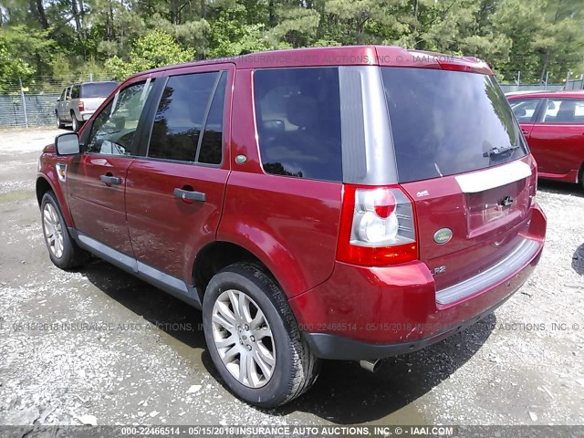 SALFP24N68H016684 - 2008 LAND ROVER LR2 SE RED photo 3