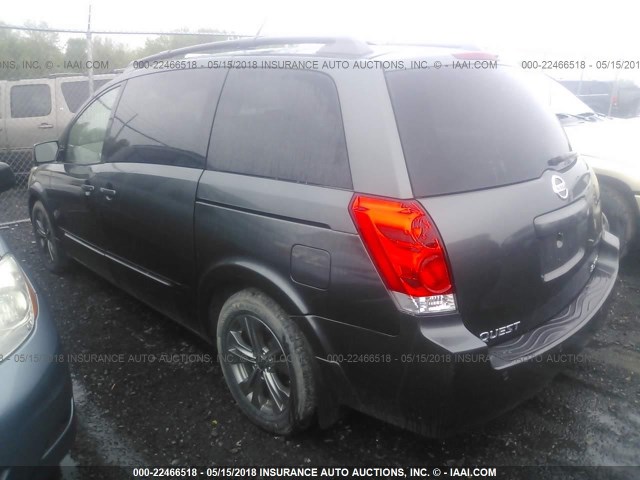 5N1BV28U34N356086 - 2004 NISSAN QUEST S/SE/SL GRAY photo 3