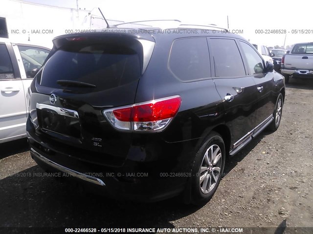 5N1AR2MM3DC612017 - 2013 NISSAN PATHFINDER S/SV/SL/PLATINUM 黑色 照片 4