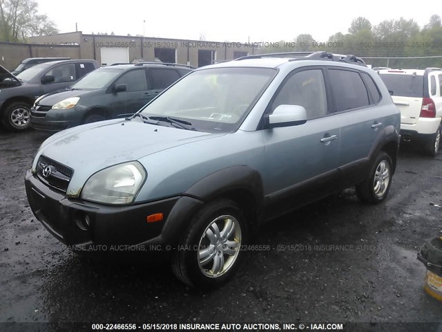 KM8JN72DX6U351588 - 2006 HYUNDAI TUCSON GLS/LIMITED მწვანე ფოტო 2