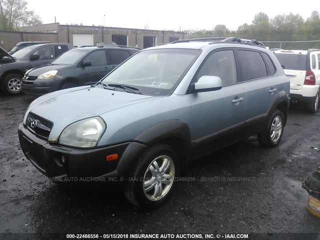 KM8JN72DX6U351588 - 2006 HYUNDAI TUCSON GLS/LIMITED GREEN photo 2