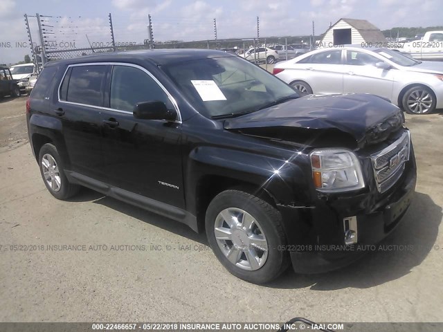 2CTALBEW7A6370122 - 2010 GMC TERRAIN SLE BLACK photo 1