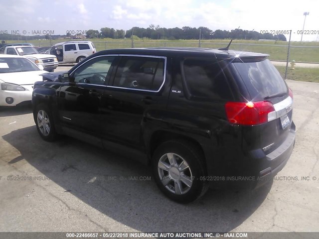 2CTALBEW7A6370122 - 2010 GMC TERRAIN SLE BLACK photo 3