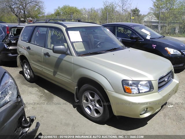 JF1SG65634H748002 - 2004 SUBARU FORESTER 2.5XS ოქროსფერი ფოტო 1