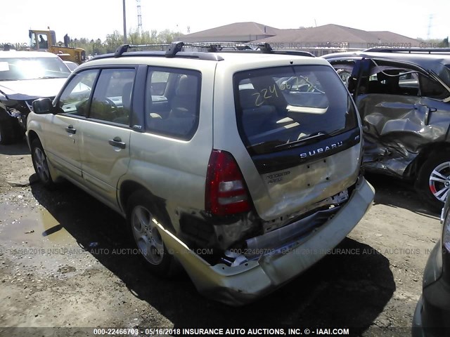 JF1SG65634H748002 - 2004 SUBARU FORESTER 2.5XS GOLD photo 3