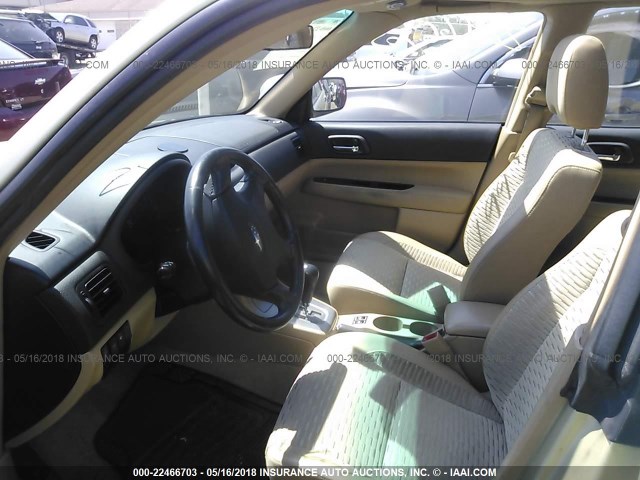 JF1SG65634H748002 - 2004 SUBARU FORESTER 2.5XS ოქროსფერი ფოტო 5